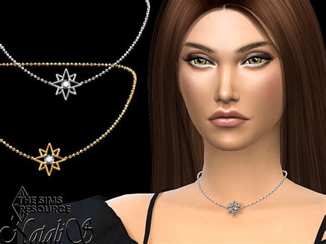 Starry Short Chain Necklace By Natalis From Tsr • Sims 4 Downloads