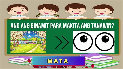 Kindergarten Week 8 Limang Pandama 5 Senses Youtube