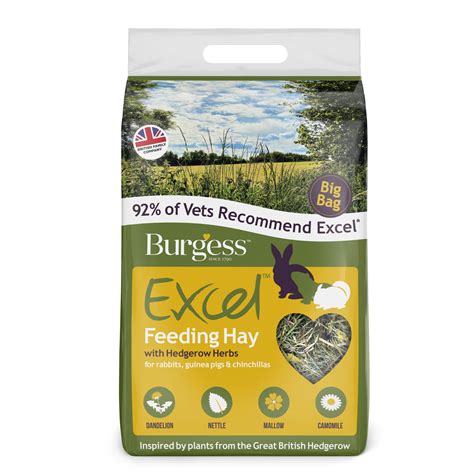 Burgess Excel Feeding Hay With Hedgerow Herbs 3kg Munros Pet And