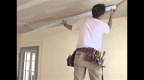 The tray ceiling conceals a light well that provides beautiful lighting. Tray Ceiling - YouTube