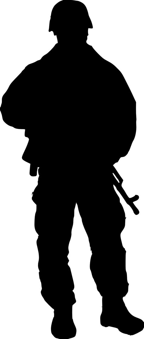 Silhouette Of A Soldier At Getdrawings Free Download
