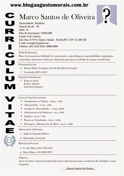 Modelo De Curriculum Pronto 2017 Curriculos Pinterest Curriculum