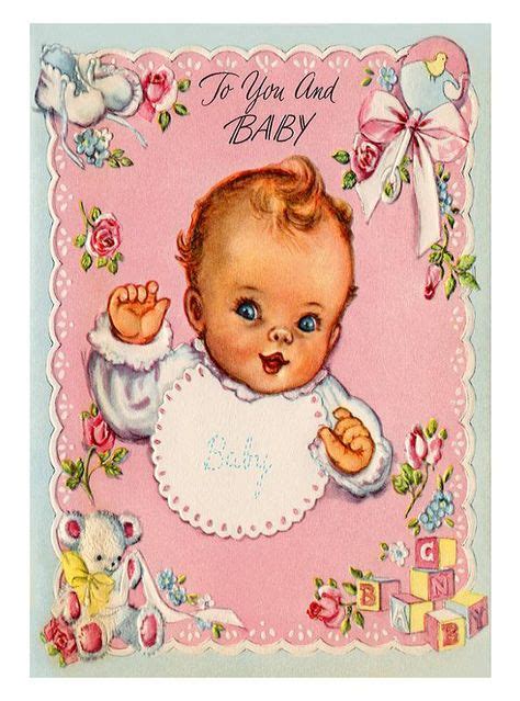 15 Vintage Baby Cards Ideas Baby Cards Vintage Baby Vintage Cards