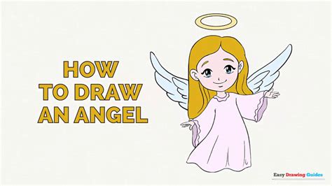 How To Draw An Angel In A Few Easy Steps Drawing Tutorial