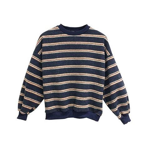 Striped Pullover 34 Liked On Polyvore Featuring Tops Sweater