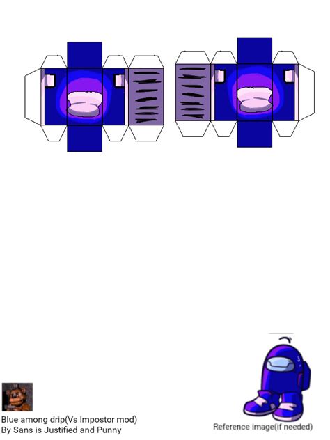 Pixel Papercraft Reactor Bg Characters Fnf Vs Impostor Mod