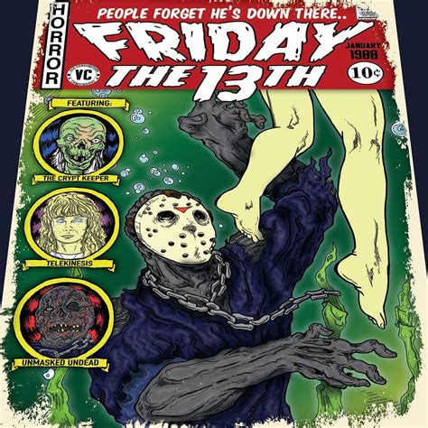 The Horrors Of Halloween Ec Comics Style Artwork Of Horror Movies Part 2
