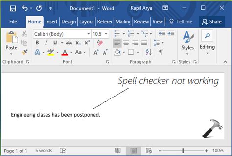 Fix Spell Checker Not Working In Word 2016