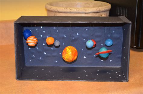 Solar System Diorama Ciência Para Crianças Projetos Para Crianças