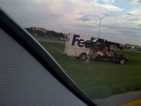 Kurt thomas busch (born august 4, 1978) is an american professional auto racing driver. FedEx ground truck crash. | Flickr - Photo Sharing!