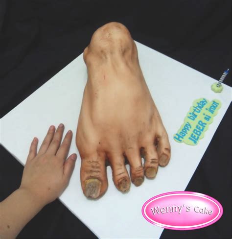 Foot Cake Cake Frosting Piece Of Cakes Cake