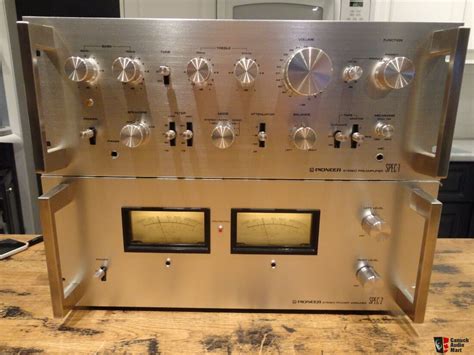 Vintage Pioneer Spec 1 Preamp And Spec 2 500 Rms Power Amp Amplifier