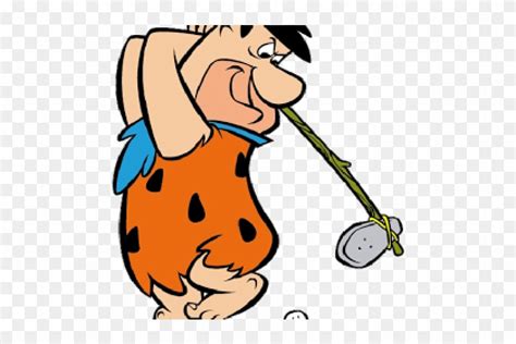 Download Fred Flintstone Playing Golf Clipart Png Download Pikpng