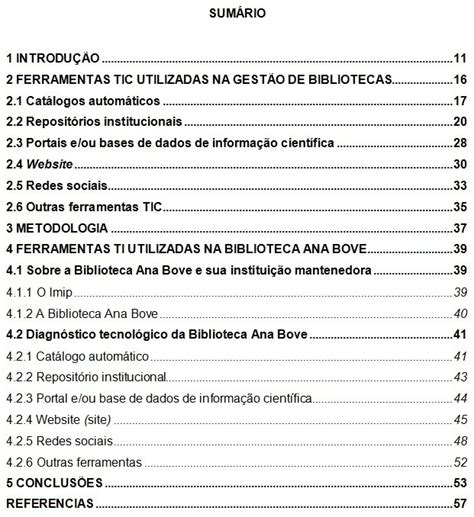 Como Fazer Sumário No Word Automaticamente E Editar Nas Normas Da Abnt