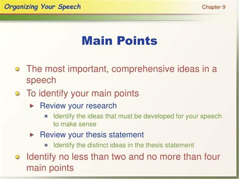 Ppt Main Points Powerpoint Presentation Free Download Id1093355