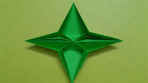 How To Make A Four Pointed Paper Star Or Pop Up Star