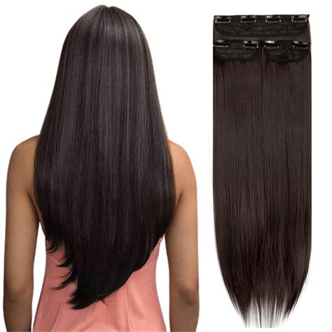 Sayfut Clip In Extensions Ponytail Long Soft Silky Natural Straight