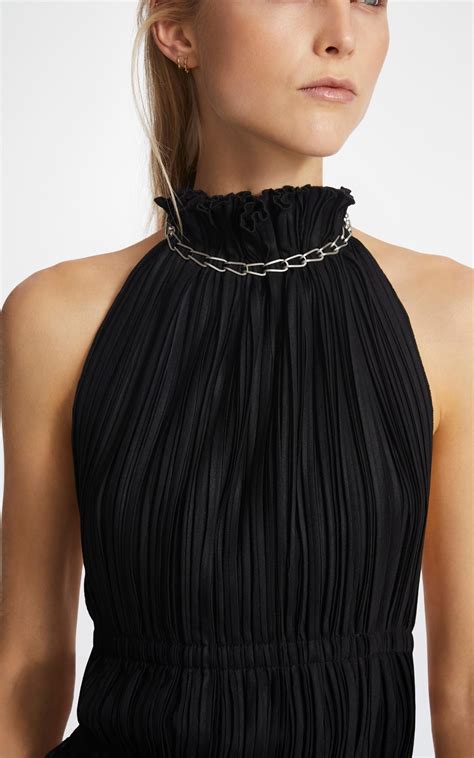 Chain Pleat Halter By Dion Lee