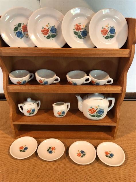 G Vintage Toy Tea Set Japan With Shelf EstateSales Org
