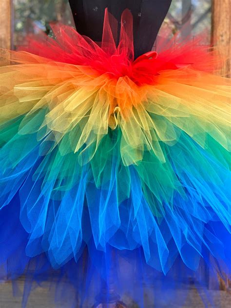 Adult Rainbow Tutu Skirt Adult Birds Macaw Tutu Skirt Adult Etsy