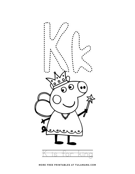 Free And Cute Peppa Pig Alphabet Tracing Sheet Printables Tulamama