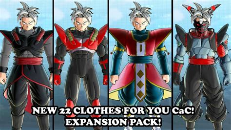 New Cac Expansion 22 Clothes Mega Pack Dlc Quality Outfits Dragon Ball Xenoverse 2 Mods Youtube
