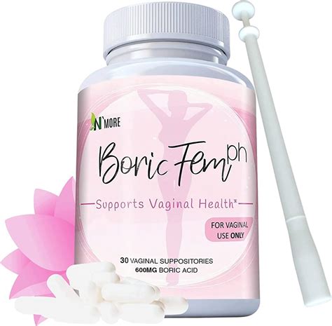 Supositórios vaginais de ácido bórico 30 unidades 600 mg 100 puro