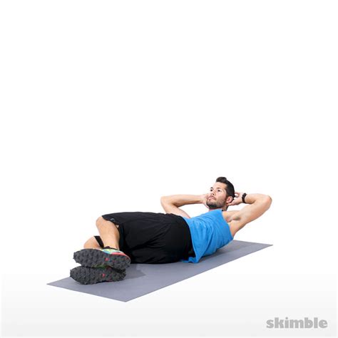 Left Side Crunches Exercise How To Skimble Workout Trainer