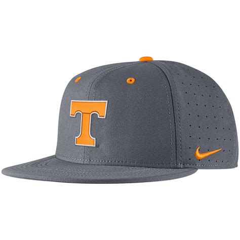 Mens Nike Gray Tennessee Volunteers Aerobill Performance True Fitted Hat