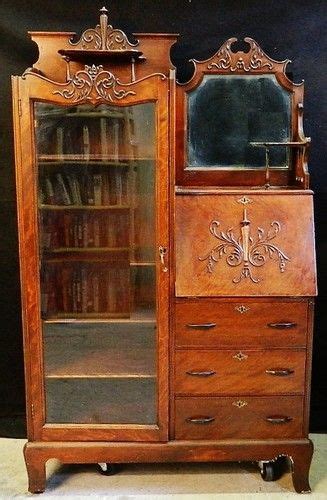 Secretary desks are making a comeback. Antique Secretary Desk with Bookcase Mohogany Victorian | Antique secretary desks, Antique ...