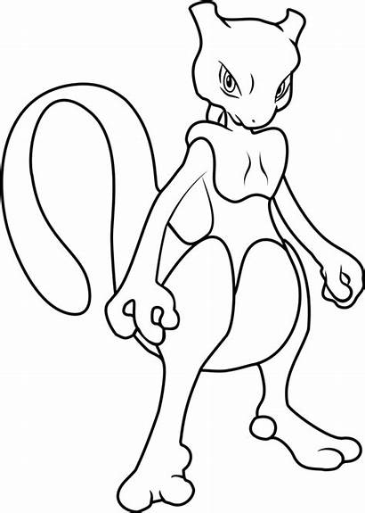 Mewtwo Pokemon Coloring Pages Printable Drawing Coloringpages101