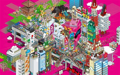 Amazing Pixel Art Posters By Eboy Rabbleboy Kenneth Lamug Author
