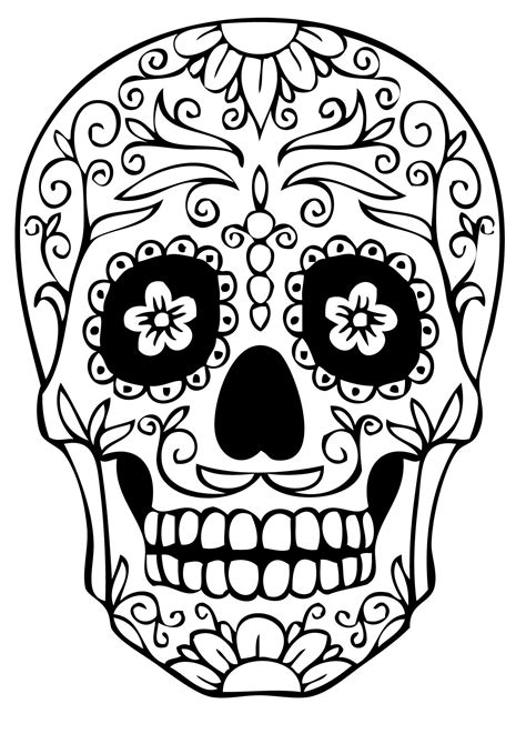 Sugar Skull Coloring Pages Best Coloring Pages For Kids