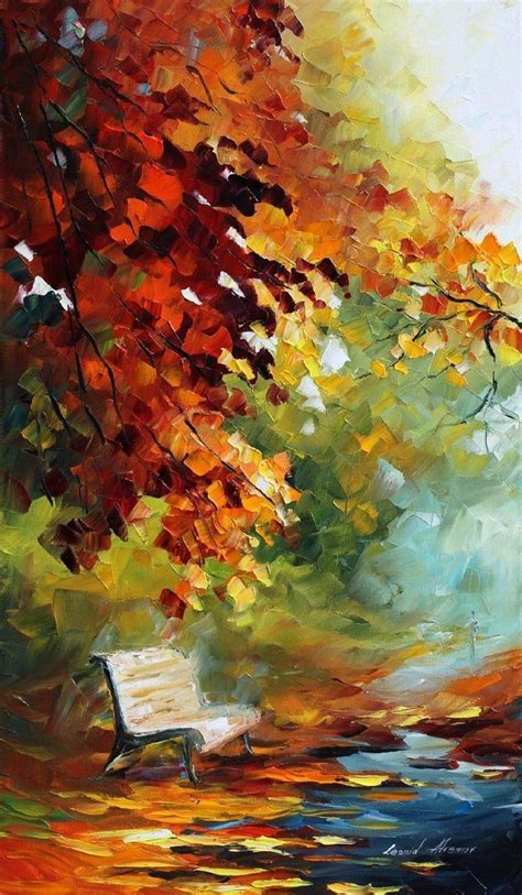 Leonid Afremov Autumn Art Art Painting Oil Art Oil