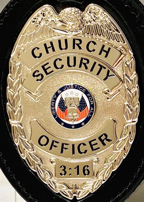 Church Security — Chaplain Badge