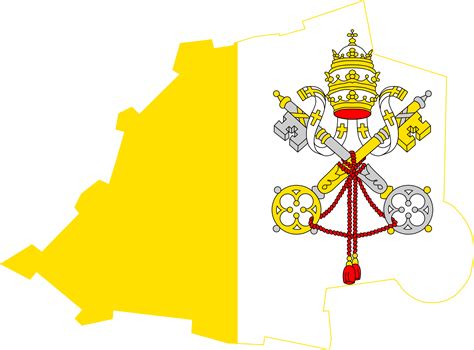 Flag Map Of Vatican City Categorysvg Flag Maps Of Europe Wikimedia