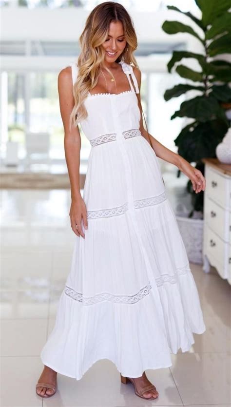 White Backless Maxi Dress Boho Dress Beach Dress Summer Dress Maxi Dress Chic Dress Long
