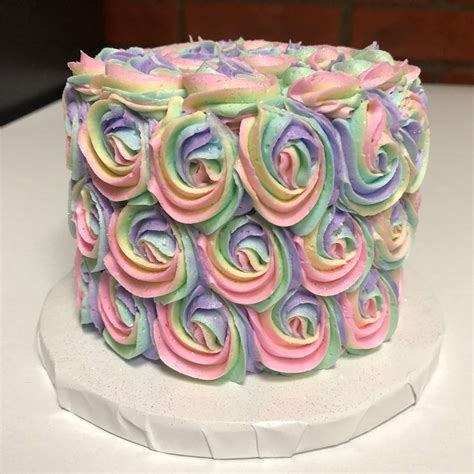 Large Multi Colored Rosettes Smash Cake Pastries By Randolph