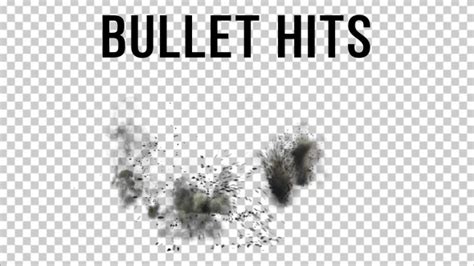 Bullet Hits On The Ground Motion Graphics Videohive