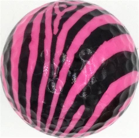 Pink Zebra Stripe Golf Balls 12 Pack Etsy