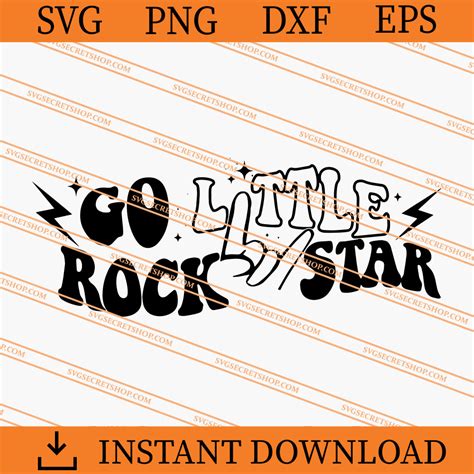 Go Little Rock Star Svg Rock Star Svg Music Svg Svg Secret Shop