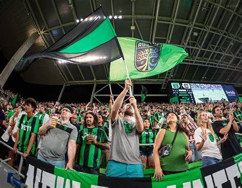 Austin Fc Supporters At The Game Between Austin Fc And Lafc At Q2