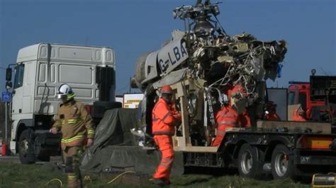 Norfolk Helicopter Crash Wreckage Finally Removed Bbc News