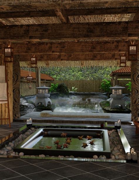 Japanese Spa And Hot Spring Japanese Home Design Japanese Style