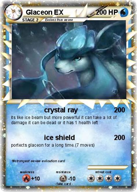 Pokémon Glaceon EX 23 23 - crystal ray - My Pokemon Card