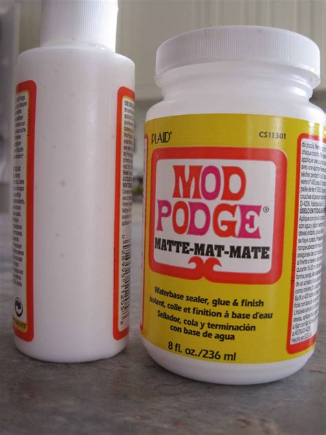 The mod podge matte is a water based sealer, glue and finish that dries quickly and is easy to clean. nefotlak.: goob's room - bookshelf reveal
