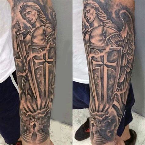 Mens Forearms Magnificient Guardian Angels Tattoo Angel Warrior Tattoo Angel Sleeve Tattoo