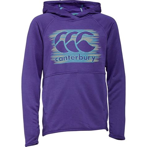 Buy Canterbury Girls Ccc Poly Fleece Hoodie Purple Opulence Marl