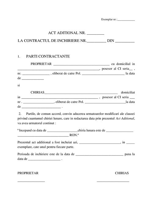 DOC 93762538 Act Aditional Contract De Inchiriere DOKUMEN TIPS