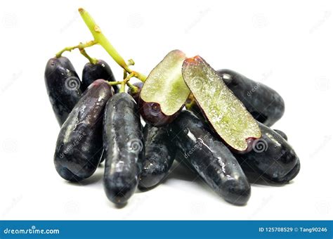 Sweet Black Sapphire Grapes Stock Image Image Of Diet Eating 125708529